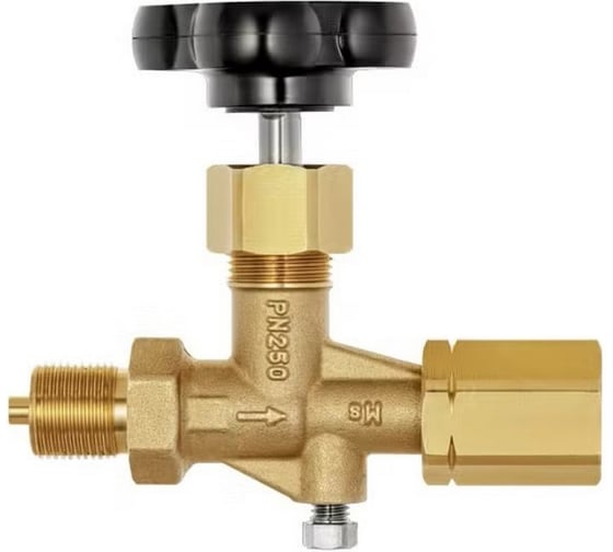 Клапан игольчатый РОСМА Ду15 Ру250, латунь, накидная гайка/НР SFM20x1.5-MM20x1.5 D070-09895 1
