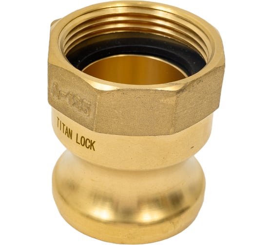 Камлок типа A (ниппель; внутренняя резьба BSP; 32 мм-1 1/4"; латунь) TITAN LOCK TL125ABR