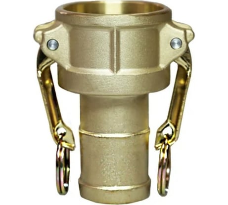 Камлок типа С (розетка с хвостовиком; 20 мм-3/4"; латунь) TITAN LOCK TL75CBR