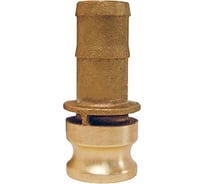 Камлок типа E (ниппель с хвостовиком; 50 мм-2"; латунь) TITAN LOCK TL200EBR