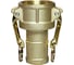 Камлок типа С (розетка с хвостовиком; 25 мм-1"; латунь) TITAN LOCK TL100CBR 1