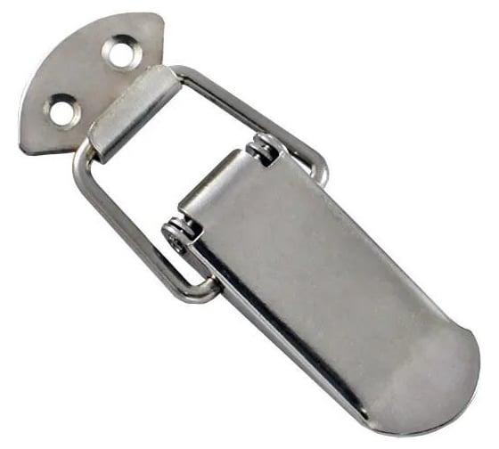 Замок-защелка NIKSBIZ L105 2шт - лягушка для ящика, кейса, нержавеющая сталь М107н2 1