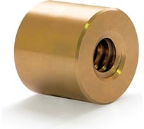 Гайка трапецеидальная ISKRA (бронза) d=10 мм, шаг резьбы 2 мм (прав.), LRM 10-2-D, LRM102D LRM102D-ISKRA