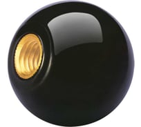 Комплект ручка шаровая АЛТЕРВИА черная, бакелит (упаковка 2 штуки) A51125.9113210.2