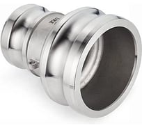 Камлок TITAN LOCK типа AA (переходник ниппель 3 х ниппель 2), нерж. 316, TL3020AASS