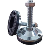 Опора UnitMC винтовая регулируемая 100хМ20х100 (основание сталь, винт сталь) 400204 100хМ20х100