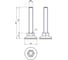 Опора Elesa+Ganter LX.25-SW13-M8x52-HS, 6 шт 431217 2