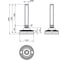 Опора Elesa+Ganter LV.F-125-ACV-AS-M30x186 316945 2