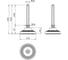 Опора Elesa+Ganter LV.A-125-24-AS-SST-M16x158-ESD-C 330261-ESD 2