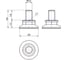 Опора Elesa+Ganter LX.30-SW17-M10x16, 6 шт 431067 2