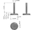 Опора Elesa+Ganter GN 31-100-M20-125-B3-T 4687207439534 2