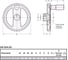 Маховик Elesa+Ganter GN 924.50-140-K12-R 4687207437776 2