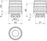 Торцевая заглушка Elesa+Ganter NDA.T-40-M22x30, 4 шт 430516 2