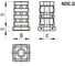 Торцевая заглушка Elesa+Ganter NDE.Q-40x3-M10, 3 шт 430797 4