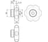 Ручка Elesa+Ganter VL.640/70 FP-A-M12 4687207440776 2