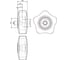 Ручка Elesa+Ganter VCRT.50 FP-M8, 2 шт 169098 2