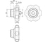 Ручка Elesa+Ganter VL.640/80 FP-A-M16 174451 2