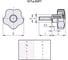 Ручка Elesa+Ganter VCT.43 p-M8x16-SOFT-C2, 3 шт 169911-C2 3