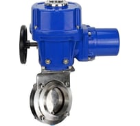 Затвор дисковый DN.ru 304-304-Sil-2W-C-H Ду65 Ру10 кламповый, пищевая нерж. сталь, эл.привод QT-W (M)-005 380В D050-89902