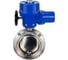 Затвор дисковый DN.ru 304-304-Sil-2W-T-H Ду32 Ру10 резьбовой, пищевая нерж. сталь, эл.привод QT-W (M)-005 220В D050-90241 1