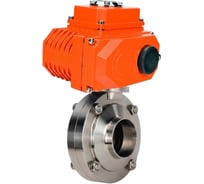 Затвор дисковый DN.ru 304-304-Sil-2W-W-H Ду65 Ру10 под приварку, пищевая нерж. сталь, эл.привод QT2-003-220VAC D050-89272