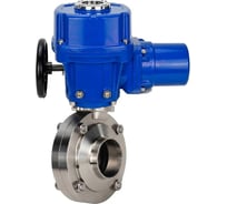 Затвор дисковый DN.ru 304-304-Sil-2W-W-H Ду20 Ру10 под приварку, пищевая нерж. сталь, эл.привод QT-W (M)-005 220В D050-89312