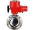 Затвор дисковый DN.ru 304-304-Sil-2W-T-H Ду80 Ру10 резьбовой, пищевая нерж. сталь, эл.привод QT-W (M) EX-005 380В D050-90236 1