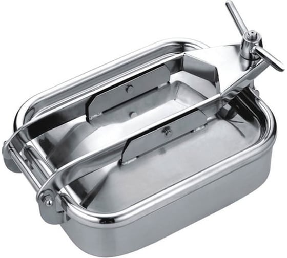 Люк TITAN LOCK прямоугольный под давление, нерж.316, 530x430 мм, TLTR53X43SSP 1