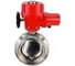 Затвор дисковый DN.ru 304-304-Sil-2W-T-H Ду15 Ру10 резьбовой, пищевая нерж. сталь, эл.привод QT-W (M) EX-005 380В D050-90229 2