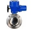 Затвор дисковый DN.ru 304-304-Sil-2W-T-H Ду15 Ру10 резьбовой, пищевая нерж. сталь, эл.привод QT-W (M)-005 220В D050-90238 2