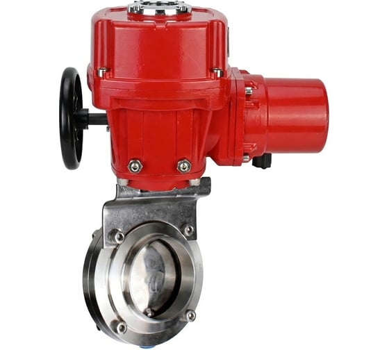 Затвор дисковый DN.ru 304-304-Sil-2W-C-H Ду100 Ру10 кламповый, пищевая нерж. сталь, эл.привод QT-W (M) EX-005 380В D050-89886