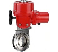 Затвор дисковый DN.ru 304-304-Sil-2W-C-H Ду15 Ру10 кламповый, пищевая нерж. сталь, эл.привод QT-W (M) EX-005 380В D050-89878