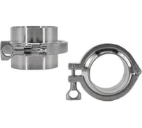 Clamp соединение в сборе NEWKEY DIN 32676, EPDM, AISI 304, DN15 (18мм) NK-CLPCEPDM15/4