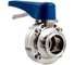 Затвор дисковый NEWKEY Clamp/сварной нержавеющий, Silicon, AISI304 DN100 (4), (CF8), PN8 NK-DZCLPwSil100/4 1