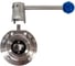 Затвор дисковый NEWKEY Clamp DIN нержавеющий, EPDM, AISI304 DN32 (1_1/4), (CF8), PN8 NK-DZCLPEPDM32/4 3