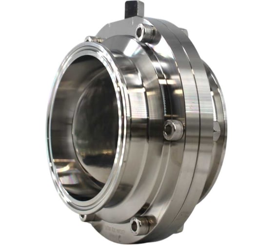 Затвор дисковый NEWKEY Clamp DIN нержавеющий, EPDM, AISI304 DN100 (4), (CF8), PN8 NK-DZCLPEPDM100/4