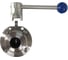 Затвор дисковый NEWKEY Clamp DIN нержавеющий, EPDM, AISI304 DN25 (1), (CF8), PN8 NK-DZCLPEPDM25/4 2