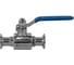 Кран шаровый NEWKEY Clamp DIN32676 нержавеющий, AISI304 DN15 (18мм), (CF8), PN8 NK-BCLP15/4 4