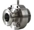 Затвор дисковый NEWKEY Clamp DIN нержавеющий, Силикон, AISI304 DN25 (1), (CF8), PN8 NK-DZCLPSil25/4 2