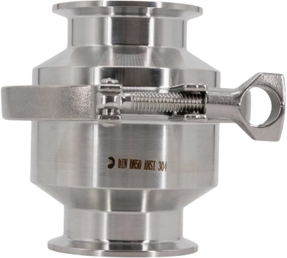 Обратный клапан NEWKEY Clamp DIN32676 нержавеющий, AISI304 DN50, (CF8), PN8 NK-CSCLP50/4