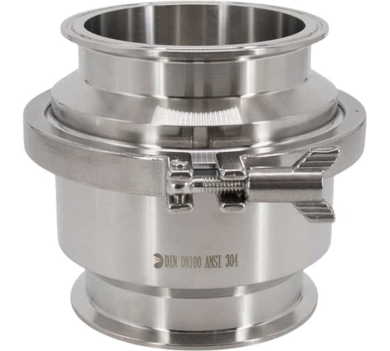 Обратный клапан NEWKEY Clamp DIN32676 нержавеющий, AISI304 DN 100, (CF8), PN8 NK-CSCLP100/4