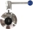 Затвор дисковый NEWKEY Clamp DIN нержавеющий, EPDM, AISI304 DN40 (1_1/2), (CF8), PN8 NK-DZCLPEPDM40/4 2