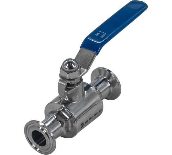 Кран шаровый NEWKEY Clamp DIN32676 нержавеющий, AISI304 DN20 (22мм), (CF8), PN8 NK-BCLP20/4 1
