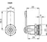 Замок Elesa+Ganter без ключа GR-CQ/A-M19x1-36-20, 2 шт SP.421301 2