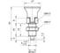Фиксатор упорный АЛТЕРВИА с пазом и гайкой Арт. A00345.2110053 2