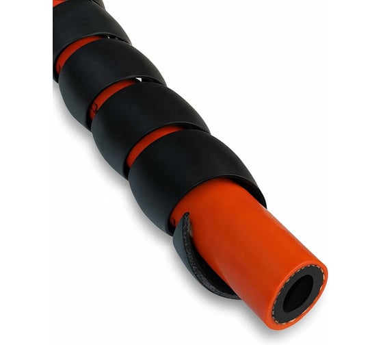 Спиральная пластиковая защита PARLMU SG-24-F11-k-100 - полипропилен, размер 24, плоская поверхность, цвет черный, длина 100 м PR0100400-100