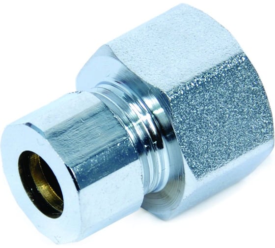 Соединение прямое обжим SMT ВР 1/2х3/8х10 (хром),664С0403