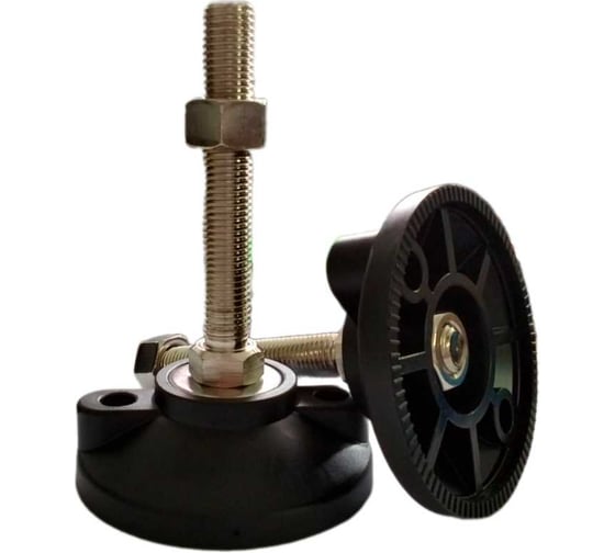 Опора винтовая регулируемая UnitMC 100хМ16х100 (основание PA66, винт сталь) GD100-M16-L100-C2