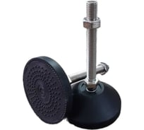 Опора регулируемая шарнирная UnitMC 80хМ12х100 (основание PA66, винт сталь) 400201 80xM12x100