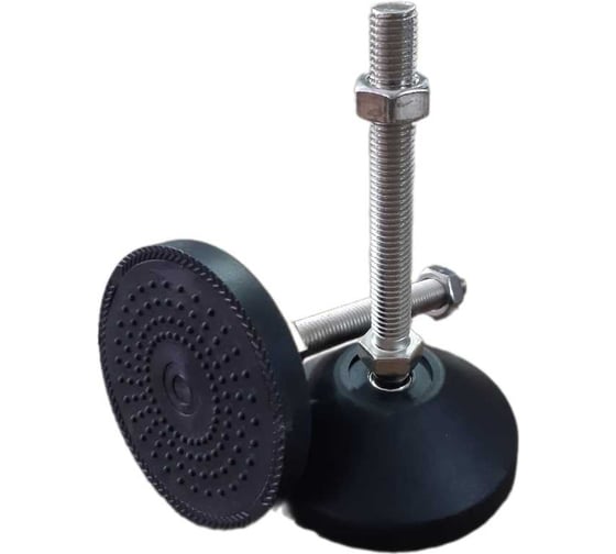 Опора регулируемая шарнирная UnitMC 80хМ12х100 (основание PA66, винт сталь) 400201 80xM12x100